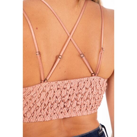 Mauve Crochet Lace Bralette - S - Picture 7 of 7